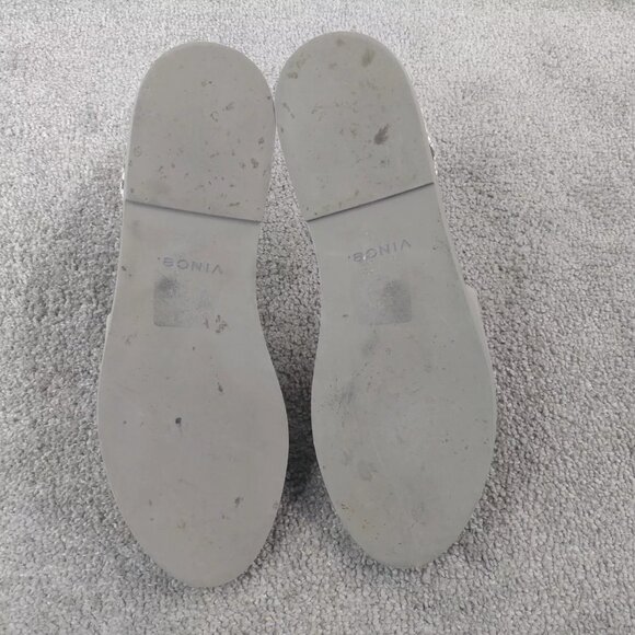 Vince D'Orsay Sandals Womens 10 Slip On Shoes Idara Flat Twist Snake Print - Picture 2 of 10